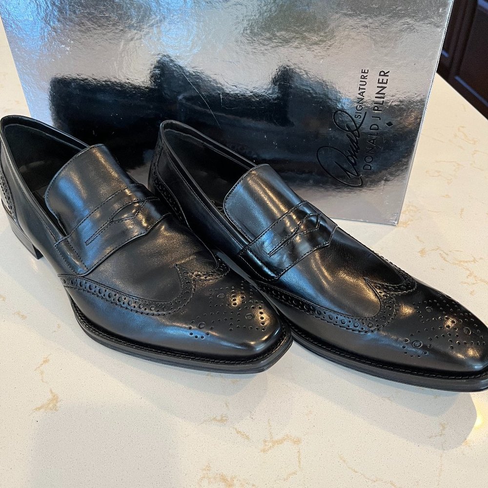 New Donald J. Pliner Men's Charli Size 10 1/2 Wingtip Loafer